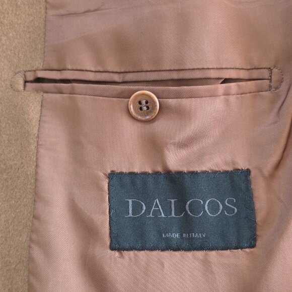 Dalcos Lanificio Fratelli Bacci Jacket Men IT 54 US 44 Brown Wool Cashmere 3B LS - Picture 3 of 16